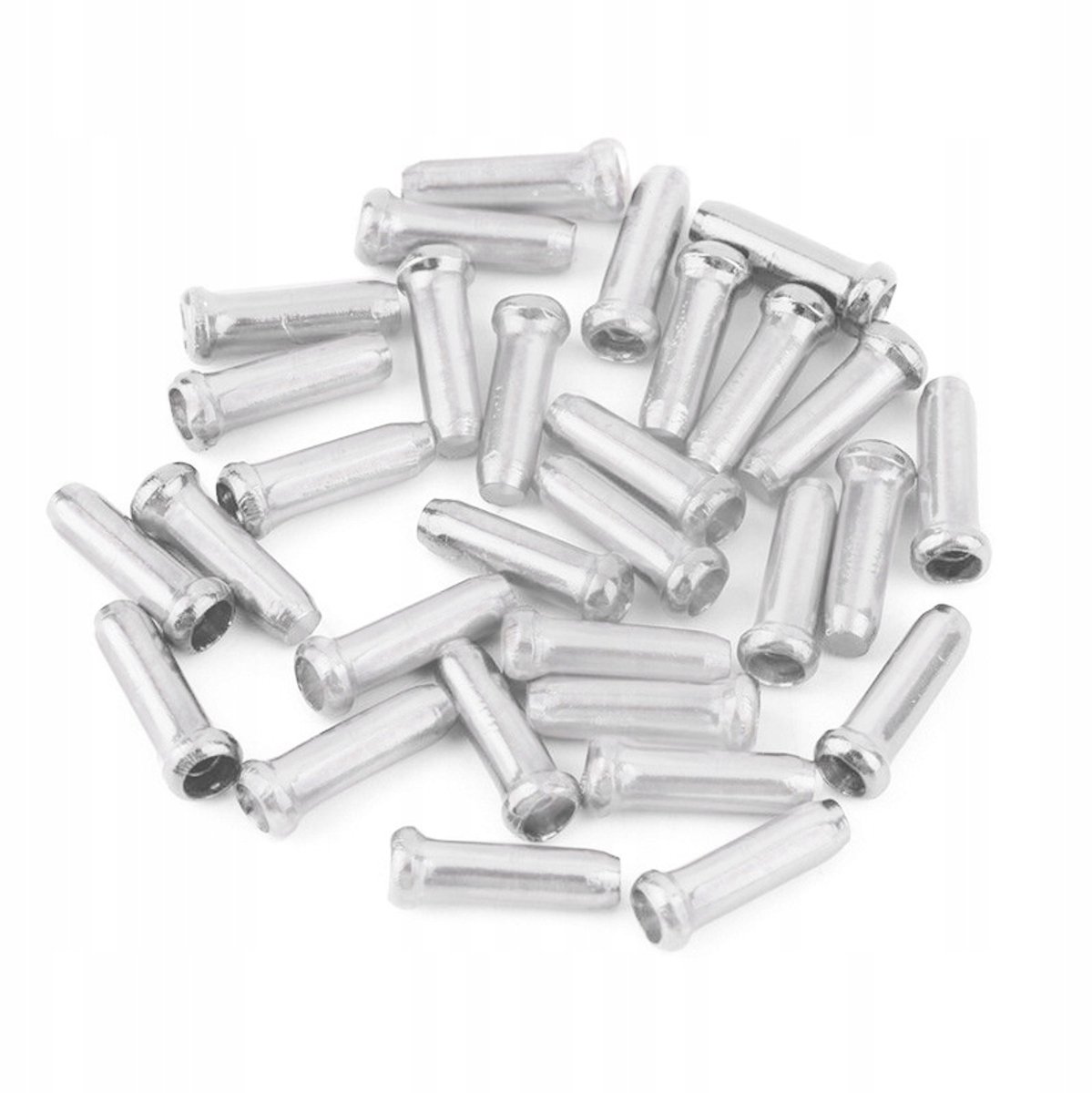 X-FREE aluminium kabel Hulzen Fiets - 10 stuks - zilver