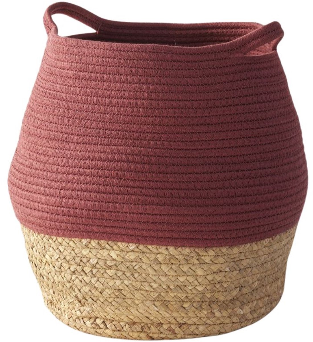 Merkloze Opbergmand voor Kinderkamer - Bordo Rood, Ø 30 cm