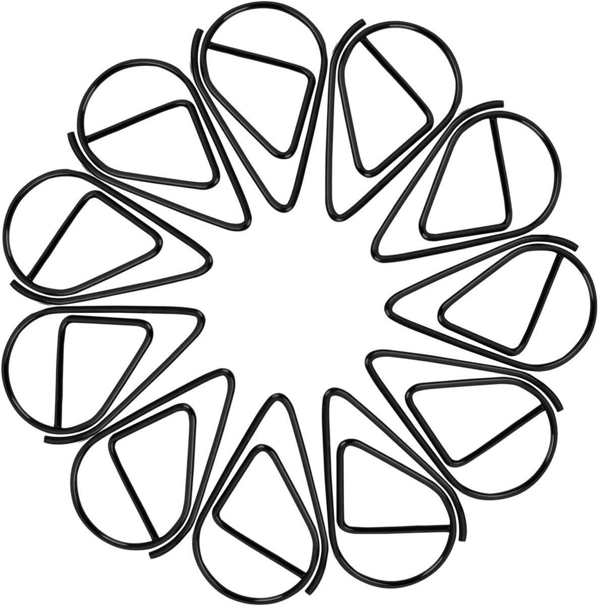 Paperclips druppelvorm - roestvrij metaal - duurzaam en stijlvol - ideaal voor documenten - ShopVlot