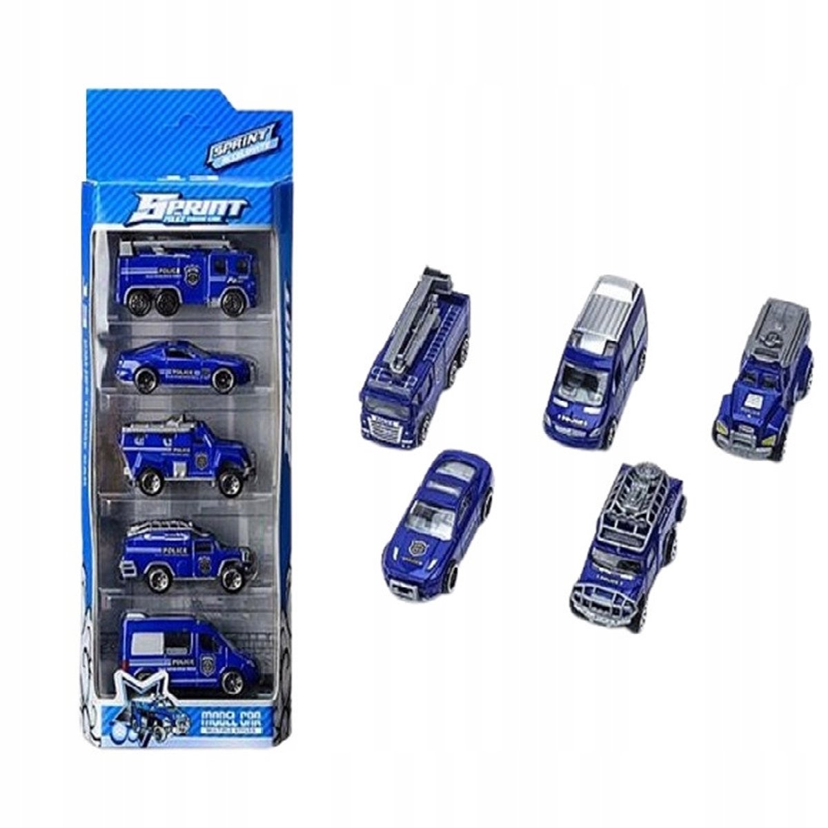 Premium Politievoertuigen Set "Politie - Sprint" (5 stuks)