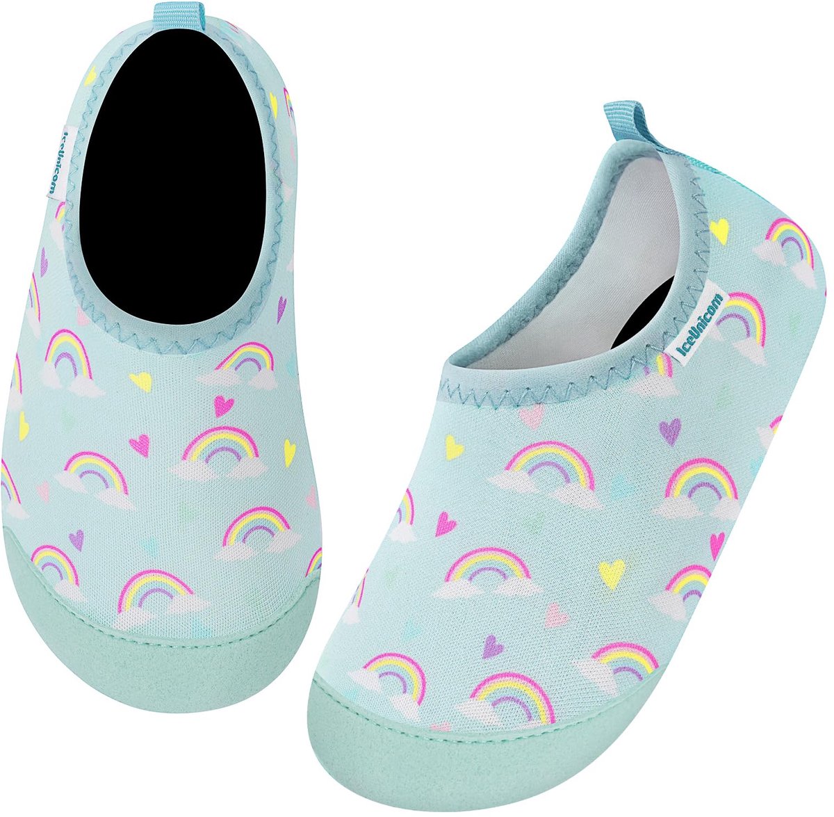 IceUnicorn Strandschoenen voor baby's, badschoenen, waterschoenen, zwemschoenen voor kinderen, wolkenregenboog - ShopVlot