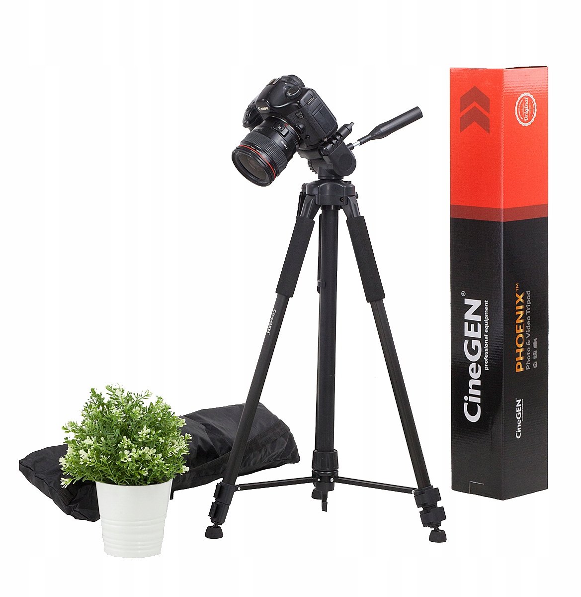 Universeel Fotografie Statief met Tas - 180cm Max Hoogte