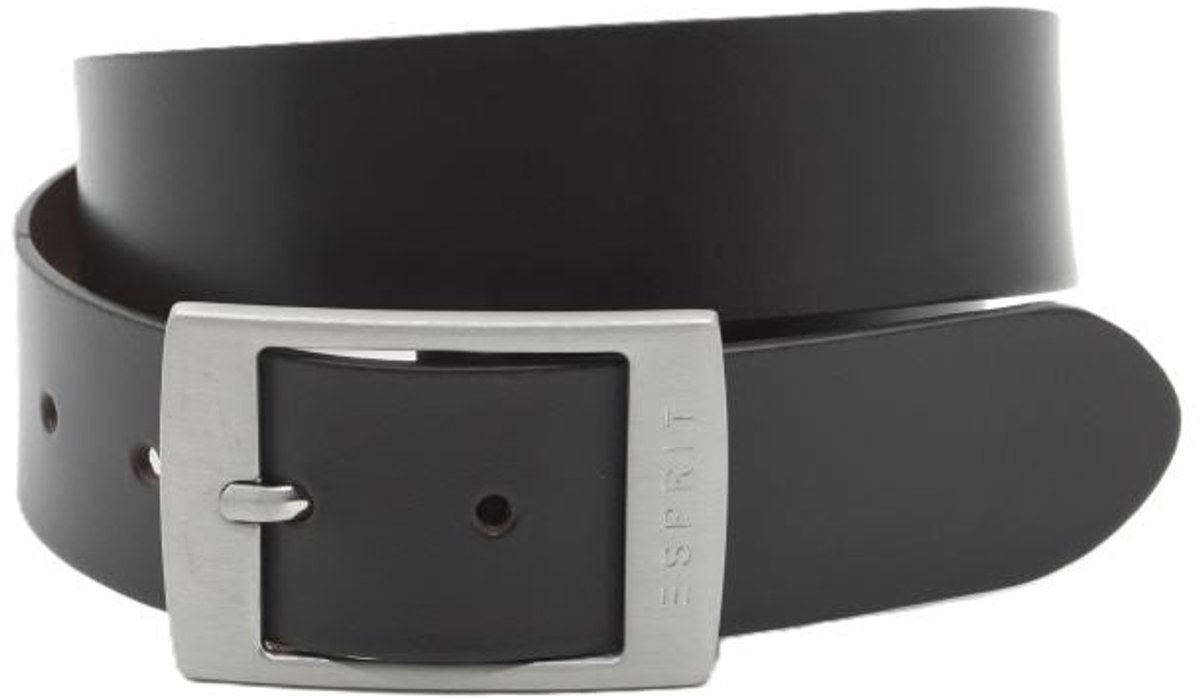 Damesriem zwart - 4 cm breed - Leer - Brede riem - Casual - Maat