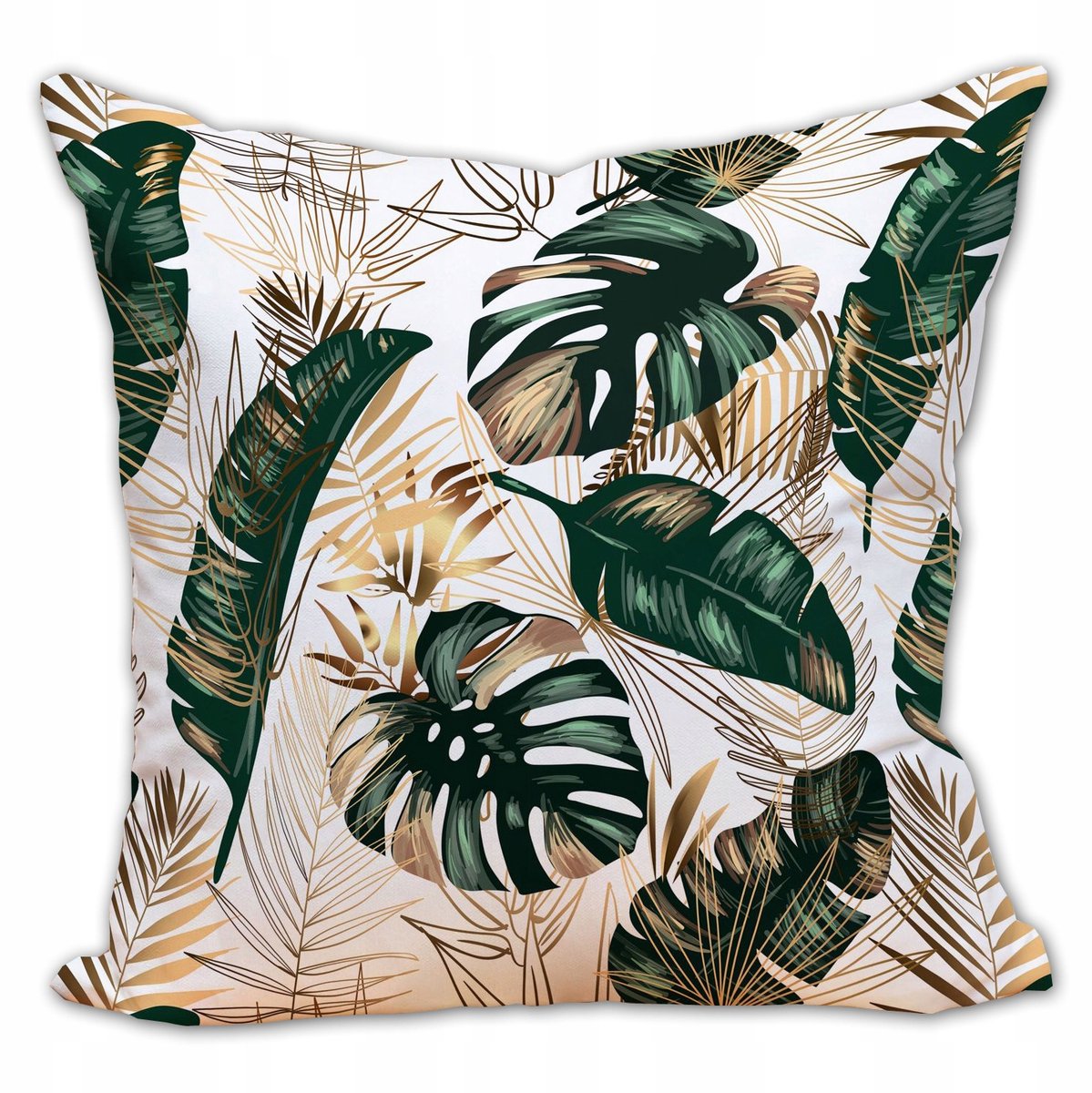 Decoratieve Velours Kussensloop 40x40 cm - Dubbelzijdig Bladmotief