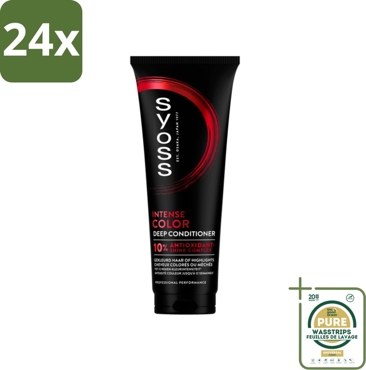 Syoss - Color - Conditioner - Kleurbehoud tot 12 Weken - 250 ml - Voordeelverpakking - 24 stuks - Glans conditioner - Haarkleur intensief