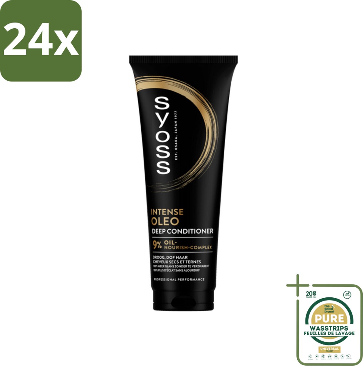 Syoss - Oleo - Conditioner - Voedt & Verzacht - 250 ml - Voordeelverpakking - 24 stuks - Dof haar - Glans