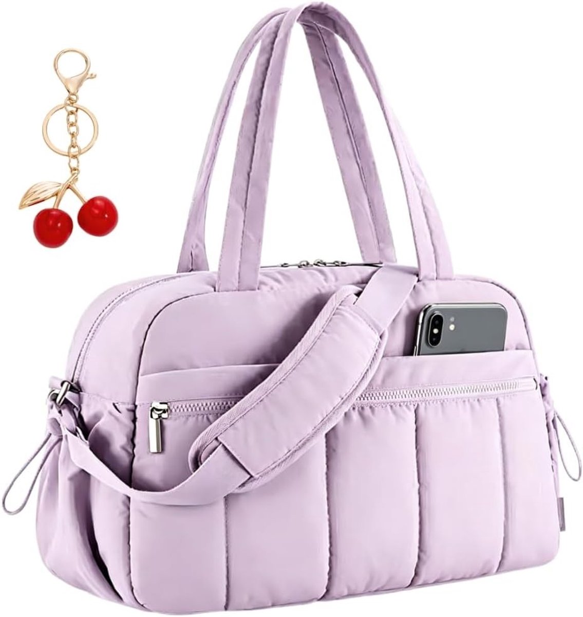 Sporttas - Lila - Grote Fitness Tas - Waterdicht - Voor Dames