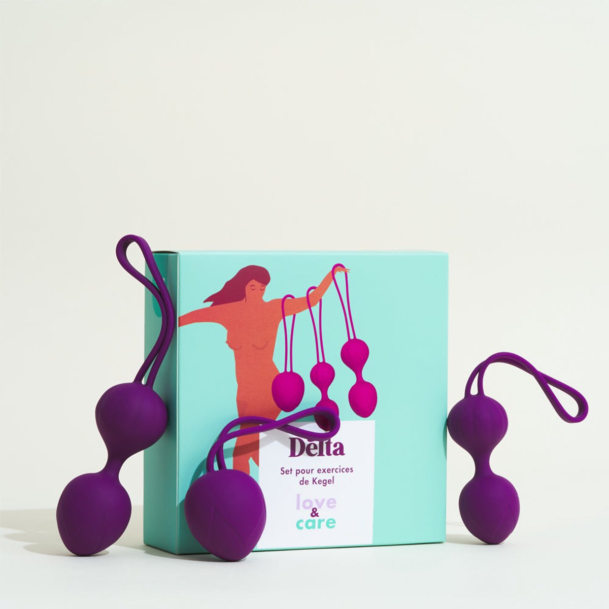 Set van 3 Kegel ballen Delta Love&Care