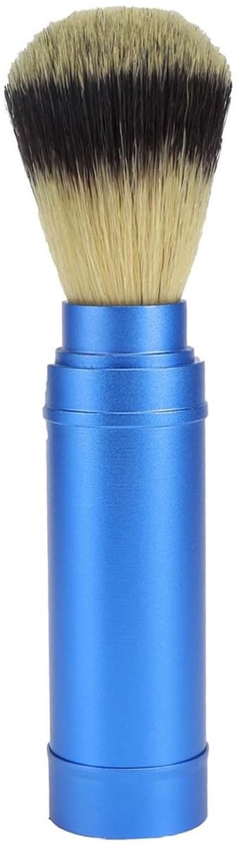 Draagbare baardborstel - aluminium - compact - ideaal voor reizen - ShopVlot