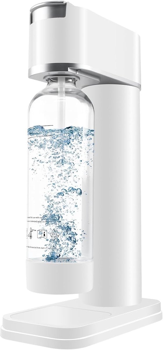 Soda maker 1 liter - stijlvol en ruimtebesparend - 40,5 cm hoog - geniet van zelfgemaakt bruiswater - ShopVlot