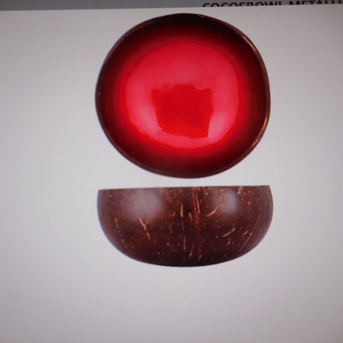 KOM - COCOSBOWL METALLIC RED PAINT D14CM - 24 STUKS