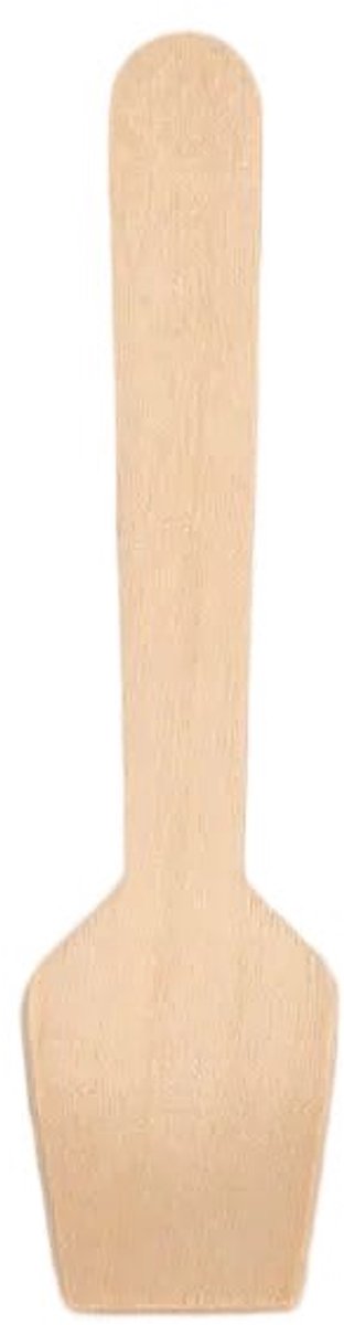 1000x Houten IJslepels 95 mm FSC® 100% BIO – Biologisch Afbreekbaar Wegwerp Lepeltjes voor IJs, Desserts & Catering