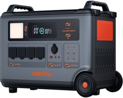 Draagbaar Powerstation 3600W - 3600Wh LiFePO4 Thuisbatterij - Generator met Zonnepaneel Aansluiting & App - Noodstroom & Outdoor