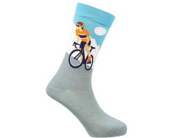 SEXY SOCKS Hill Climb Fietsen Bamboe Sokken – Grappige en Vrolijke Bamboo Socks – Unisex Dames & Heren One Size Fits All – Leuk Verjaardagscadeau, Kerstcadeau en Christmas Gift – Comfortabele Gebreide Sokken
