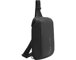 XD Design Urban Expandable Sling Crossbodytas Medium rPet - Zwart