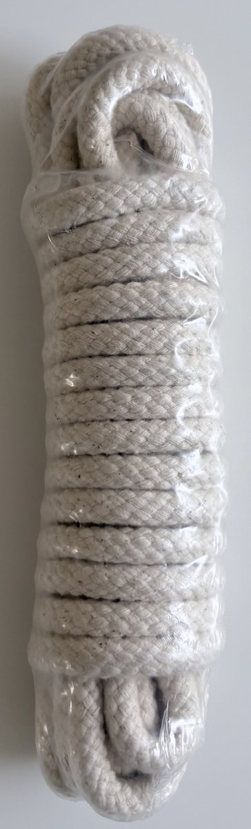 Katoenkoord - Wit - Touw - 10mm x 5 meter