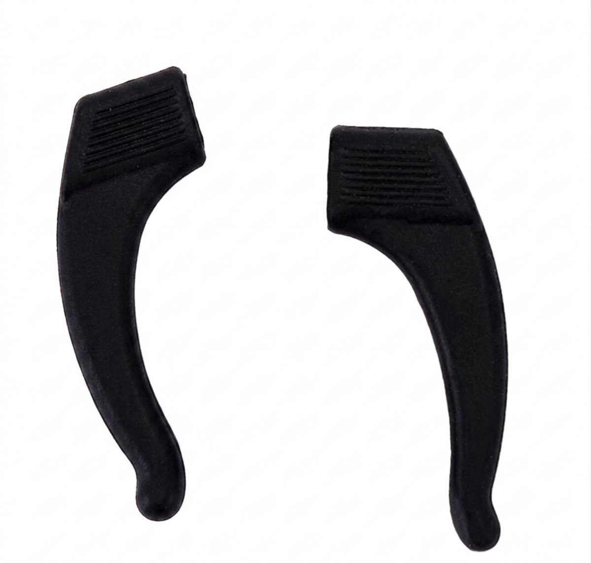 Anti-slip Oorhaakjes - Brilhaakjes – Siliconen - Bescherm je Bril - Antislip Pootjes - Voor Kinderen en Volwassenen – 1 Paar – Zwart - OXILO