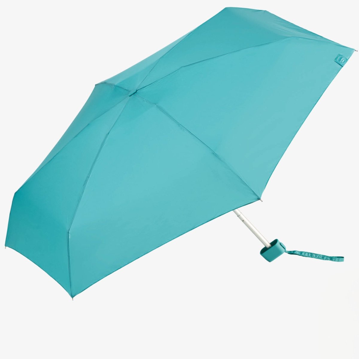 Pluvion Mini Paraplu Dames Turquoise | Windproof | Compact 16cm | Incl. Beschermhoes