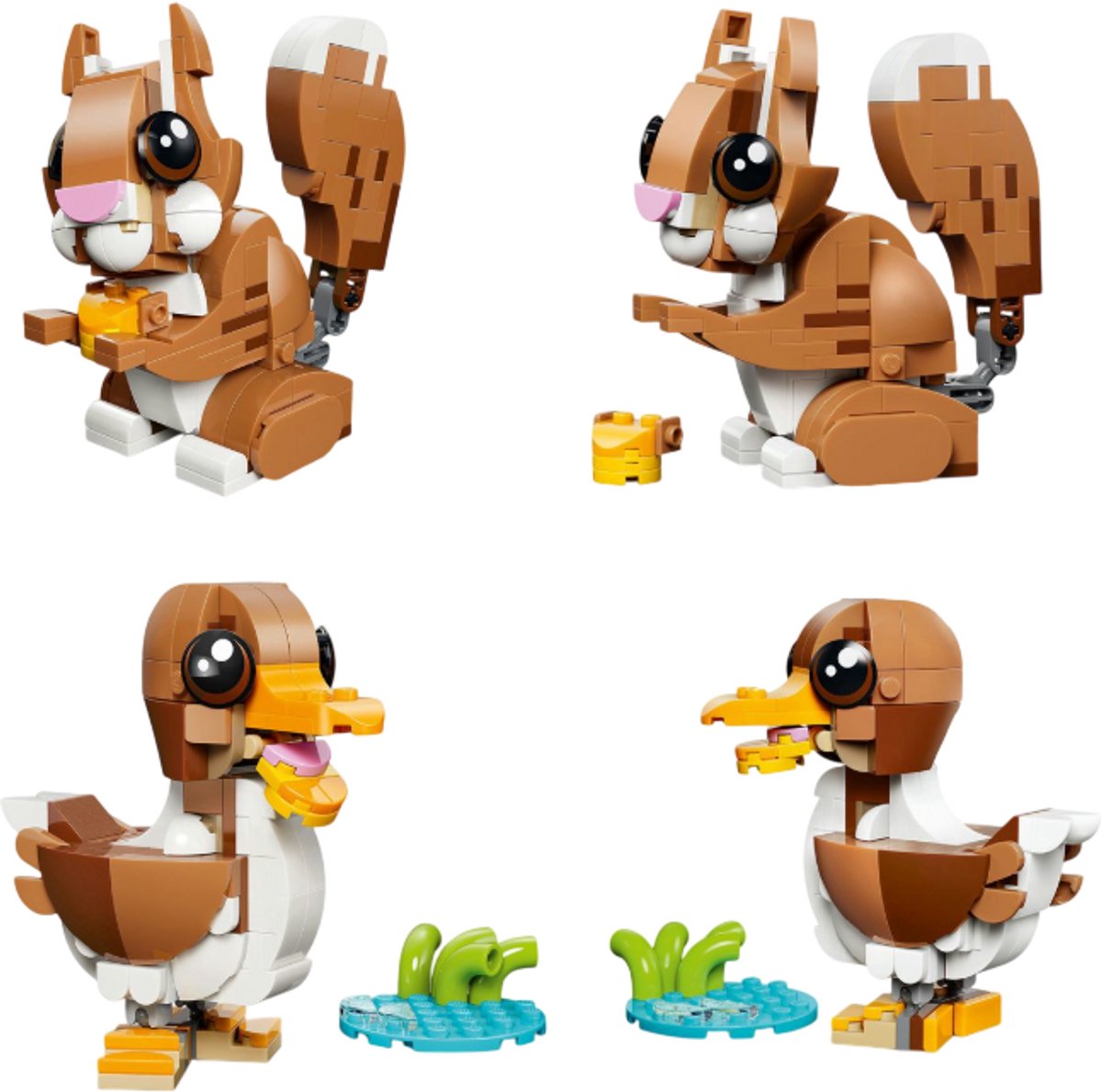 LEGO® Creator 3in1 Schattige dieren: Speelse Puppy - Dierenset - Bouw Om tot Eekhoorn of Eend - 31382 — afbeelding 16