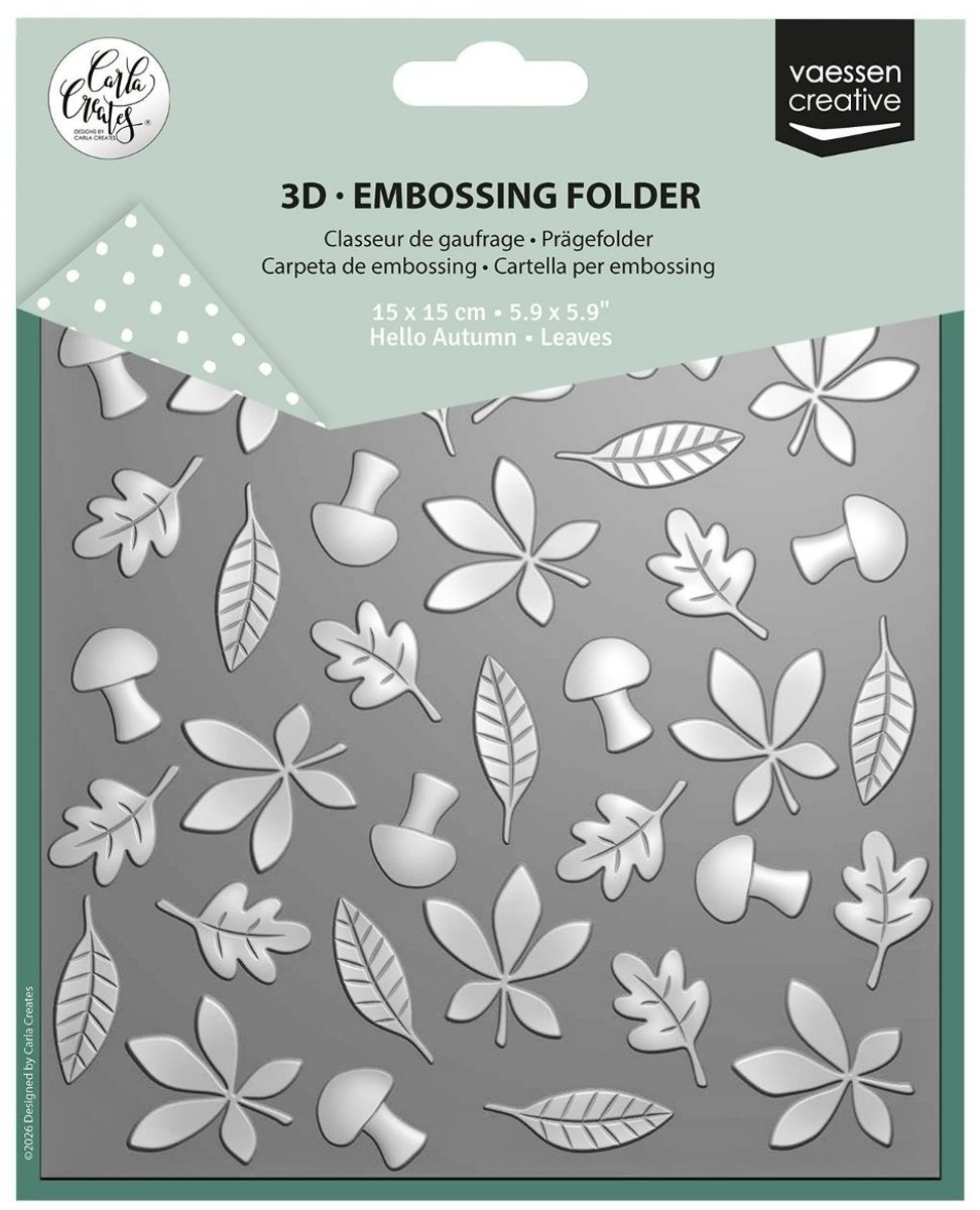 Embossing folder Leaves - Carla Creates