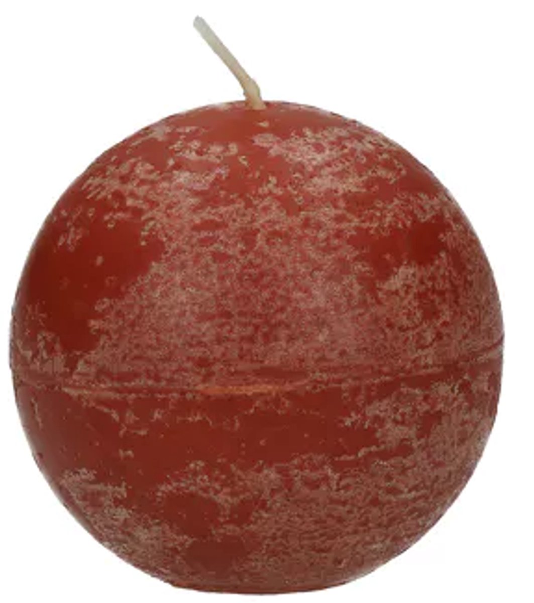 Pomax Kaars - Paraffine Wax - Ø 6 cm - Terracotta - Sfeerkaars voor Naturel & Aards Interieur