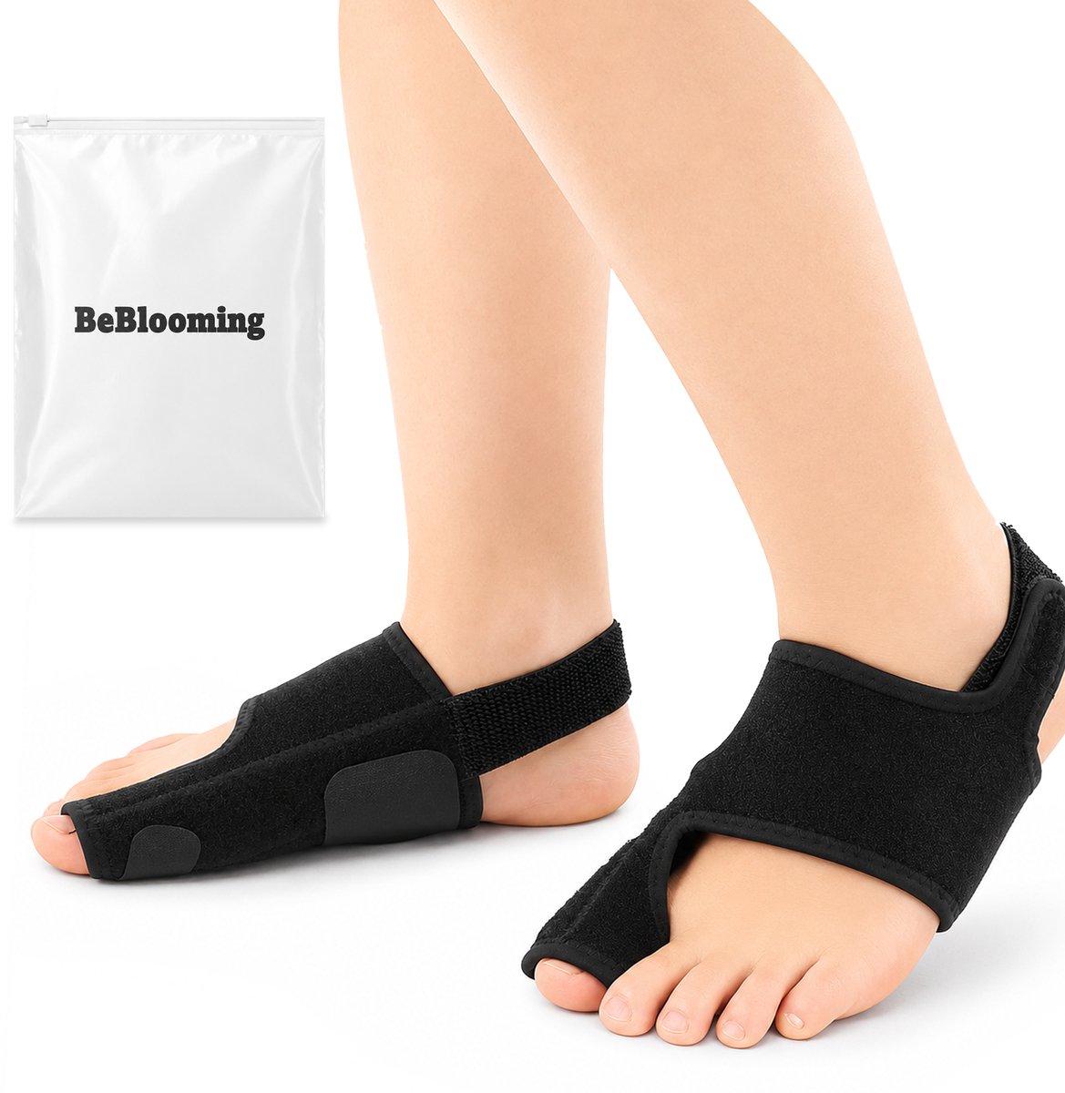 BeBlooming Hallux Valgus Grote Teencorrector - Set van 2 - Teenspreider - One Size - Teencorrector - Bunion Corrector - Teen Brace - Links & Rechts - Toe Spreader
