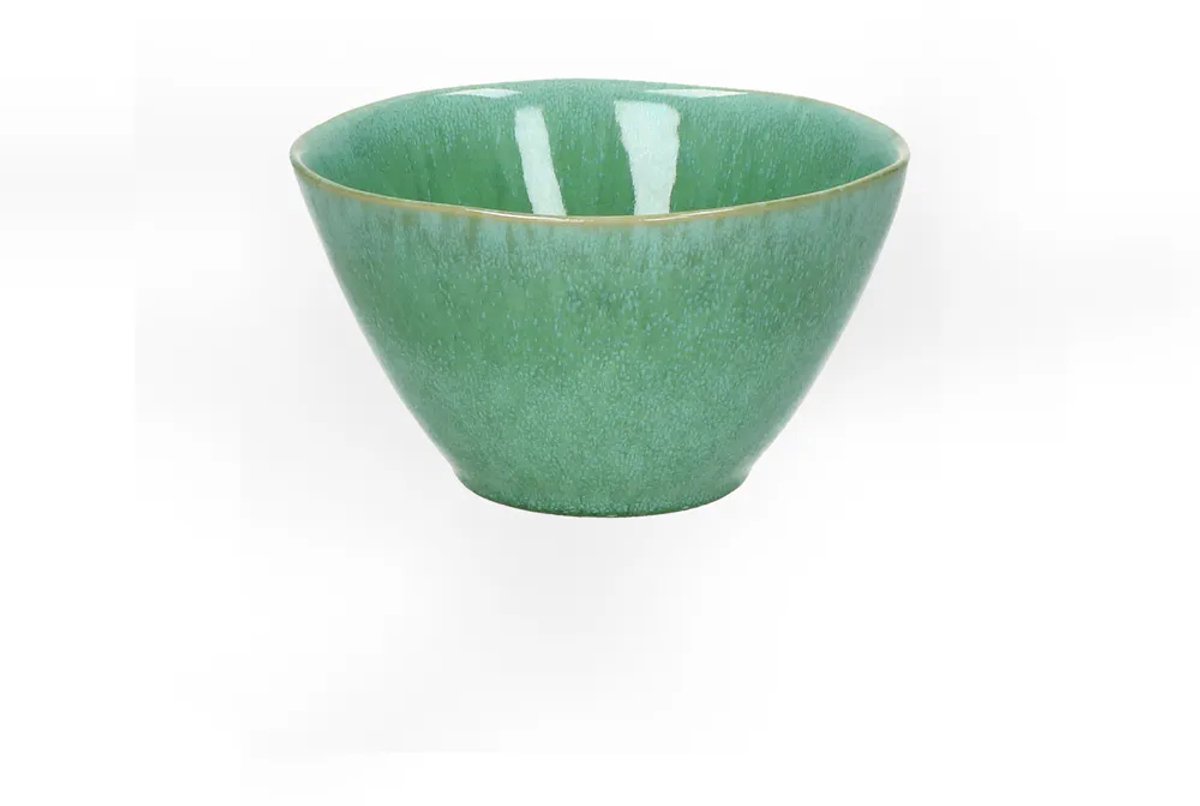 Pomax Treille Ontbijtkom - Steengoed - Ø 15 cm - Groen - Kom voor Granola, Yoghurt & Soep