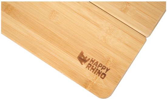 Happy Rhino - Campingtafel Bamboe Wilpattu Inklapbaar - Eettafels - Hout - 100 x 65 van Happy Rhino — afbeelding 2