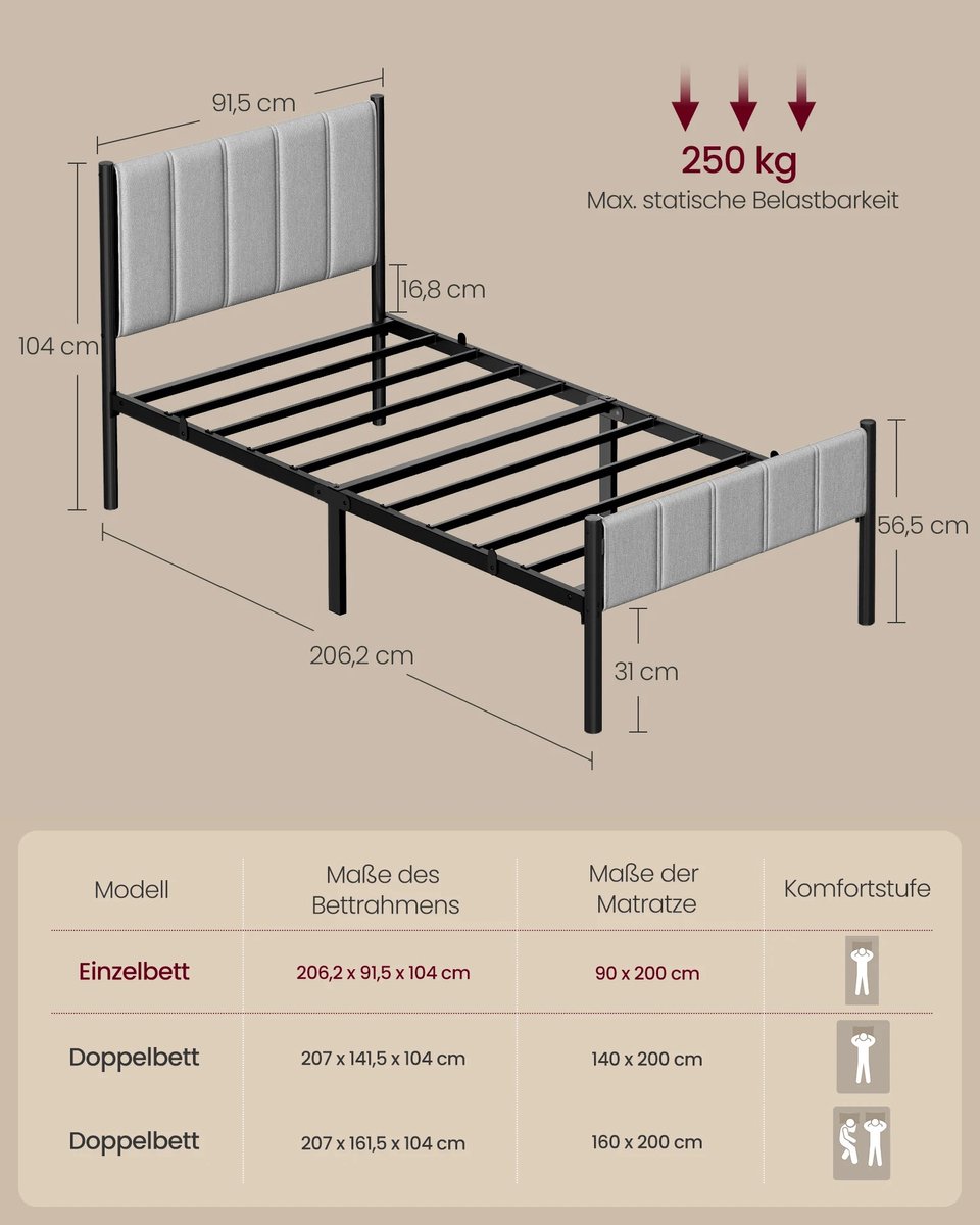 Woongenotonline - Een persoonsbed met hoofdbord - Comfortabel - Met opbergruimte