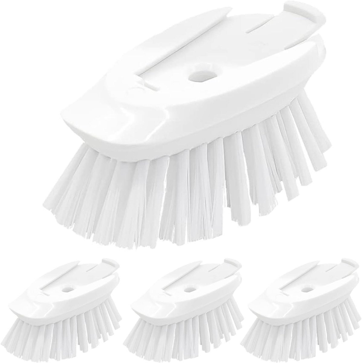 Schaalreinigingskoppen - Afwasborstelkoppen Vervanging - Keuken Schoonmaken - Ingebouwde Schraper - 9 cm x 4 cm - Niet gespecificeerd