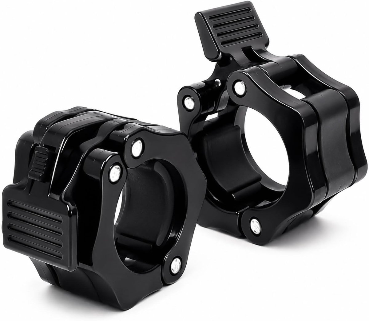Halter sluitingen voor gewichtheffen - 2 stuks lange halter klemmen voor barbell, krachttraining en fitnessaccessoires