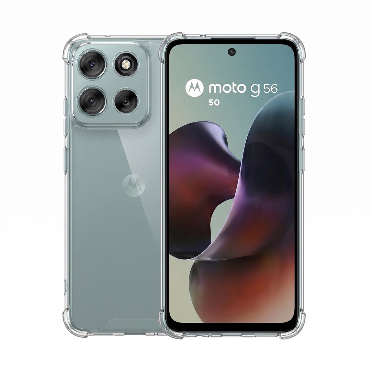 Hoesje geschikt voor Motorola Moto G56 – CrystalClear Back Cover – Schokbestendig – Transparant
