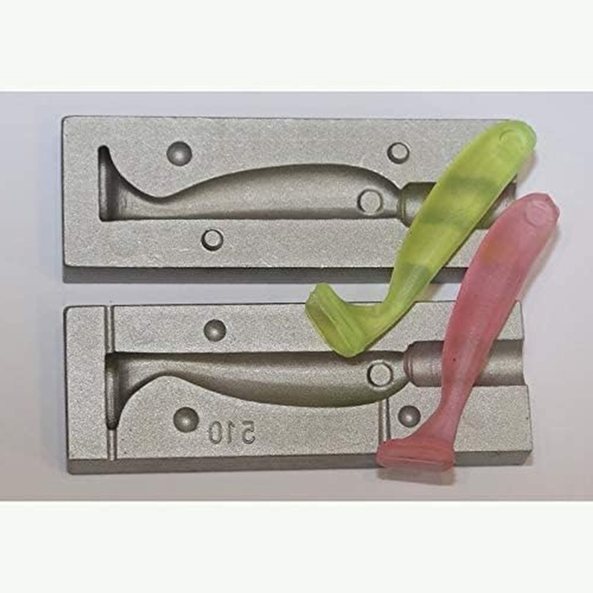 Zwem peddel shad kunstaas - Zacht kunstaas visvorm - Vissen - Aluminium mal - 75mm - Niet gespecificeerd