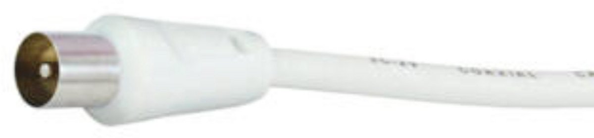Profile coax kabel 1,5m wit