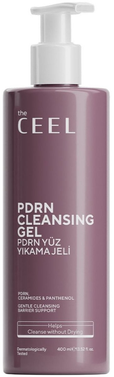THE CEEL PDRN Salmon DNA Gezichtsreinigingsgel - Met triple ceramide complex, panthenol, beta-glucan - Hydraterende gezichtsreiniger voor alle huidtypen 400 ml