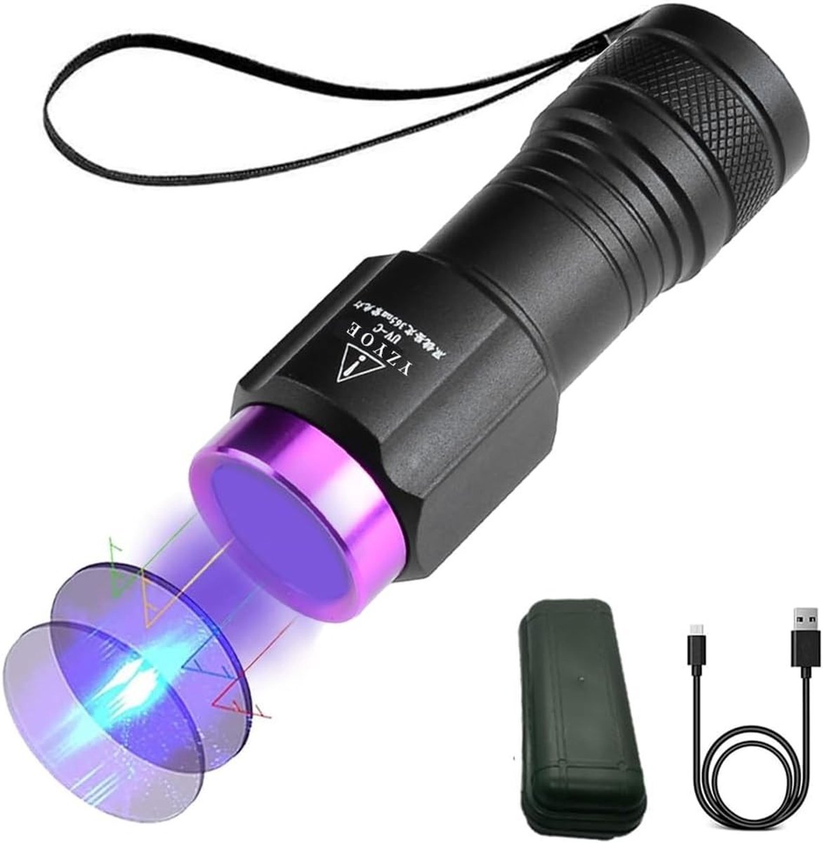 Oplaadbare 365NM Ultraviolet Zwartlicht Zaklamp voor Molddetectie, Insecten en Vlekken