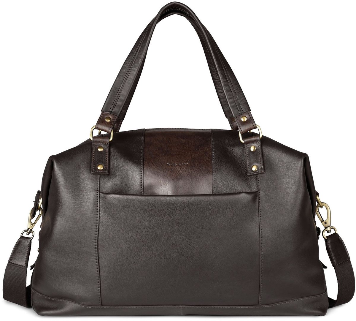 bugatti Leren reistas Ryan Weekender Brown donkerbruin