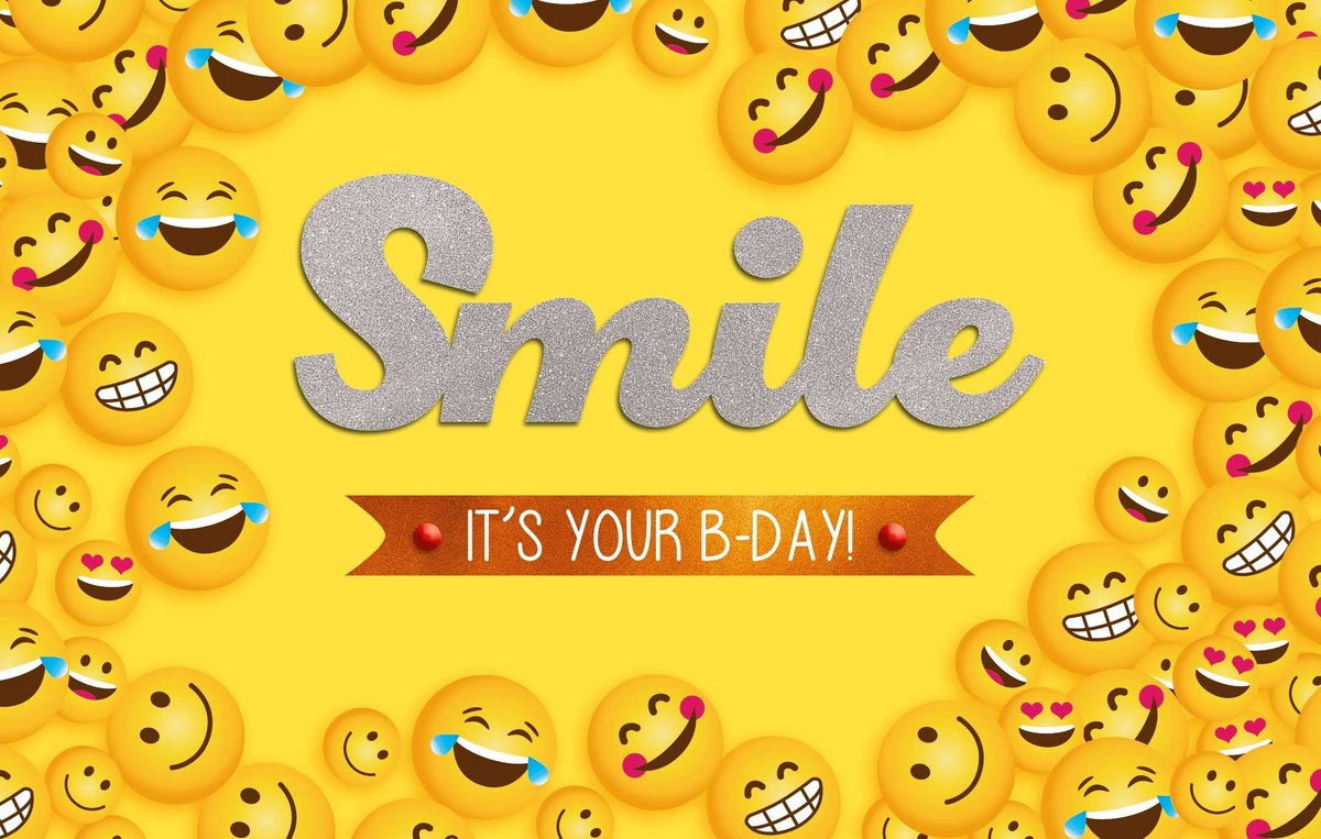 Wenskaart | 6 stuks | Foam 3D Smile, it's your b-day!