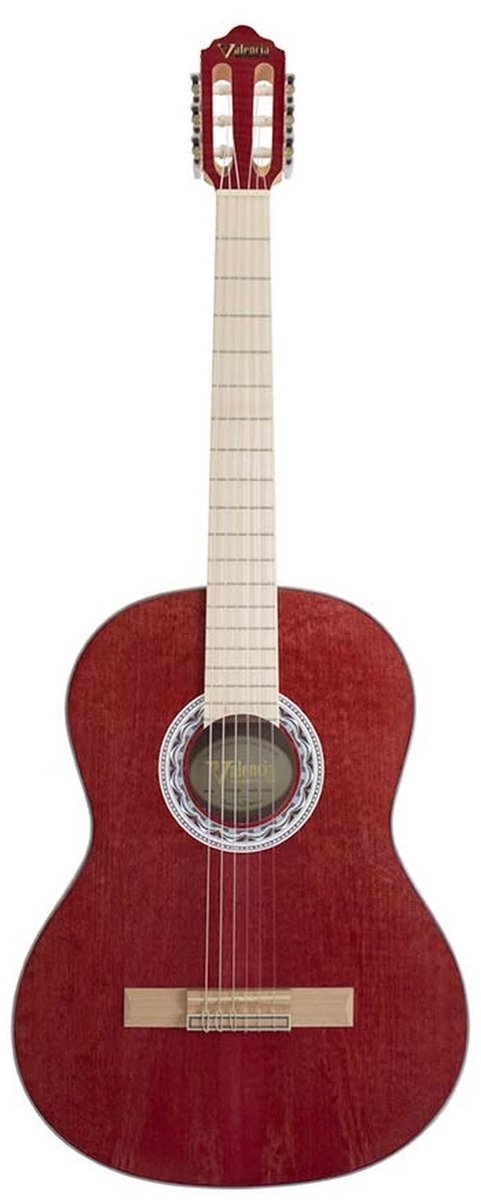 Valencia VC354WR Klassieke Gitaar 4/4 Red Satin