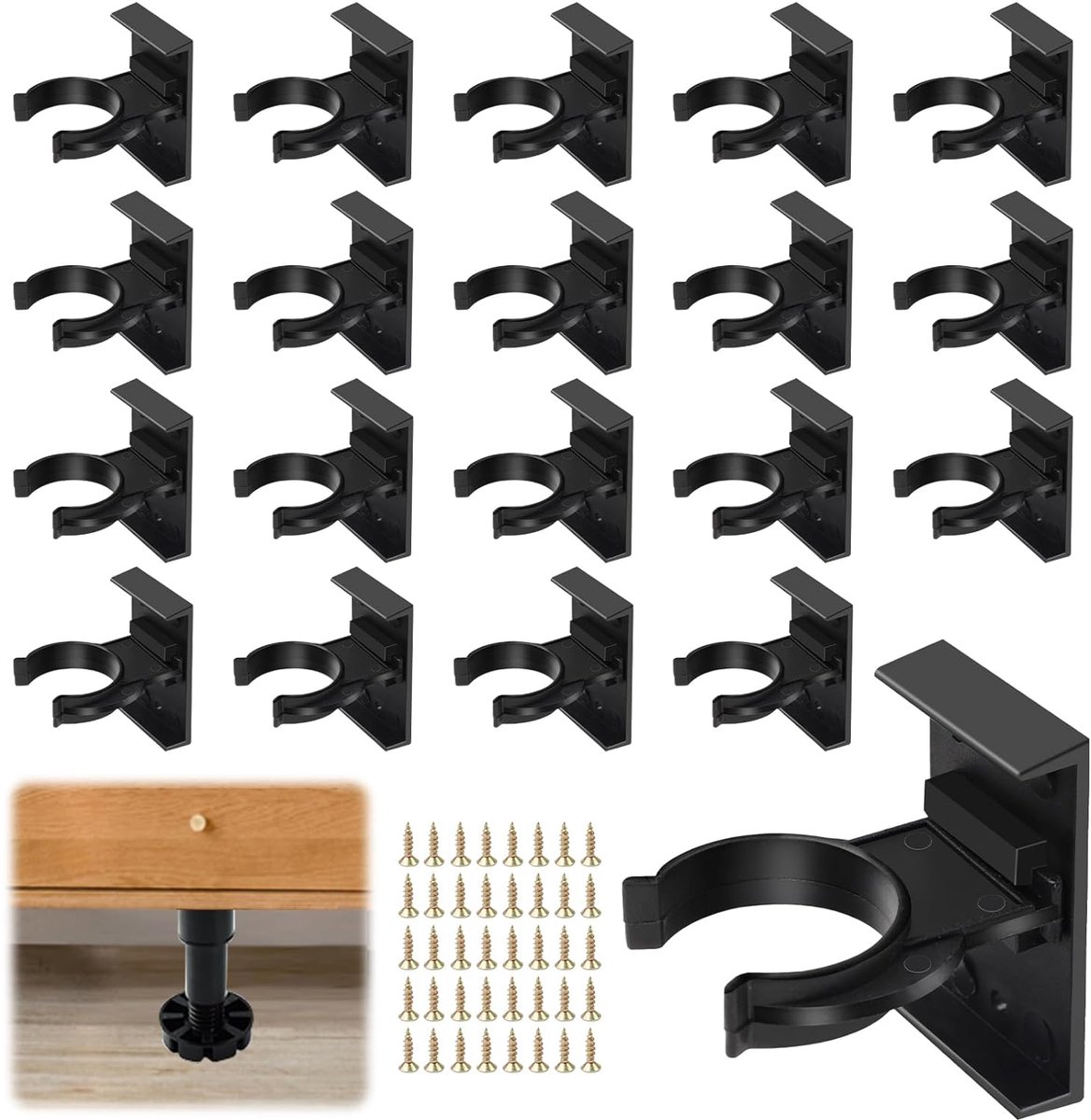Kickboard clips - verstelbaar - robuust materiaal - perfect voor keukenmeubels - ShopVlot