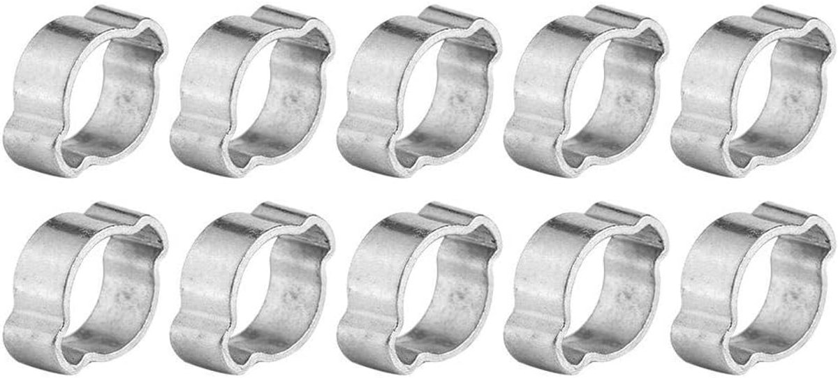 Hose clamps 15-18mm - gegalvaniseerd roestvrij staal - eenvoudig te installeren - geschikt voor brandstofslangen - ShopVlot