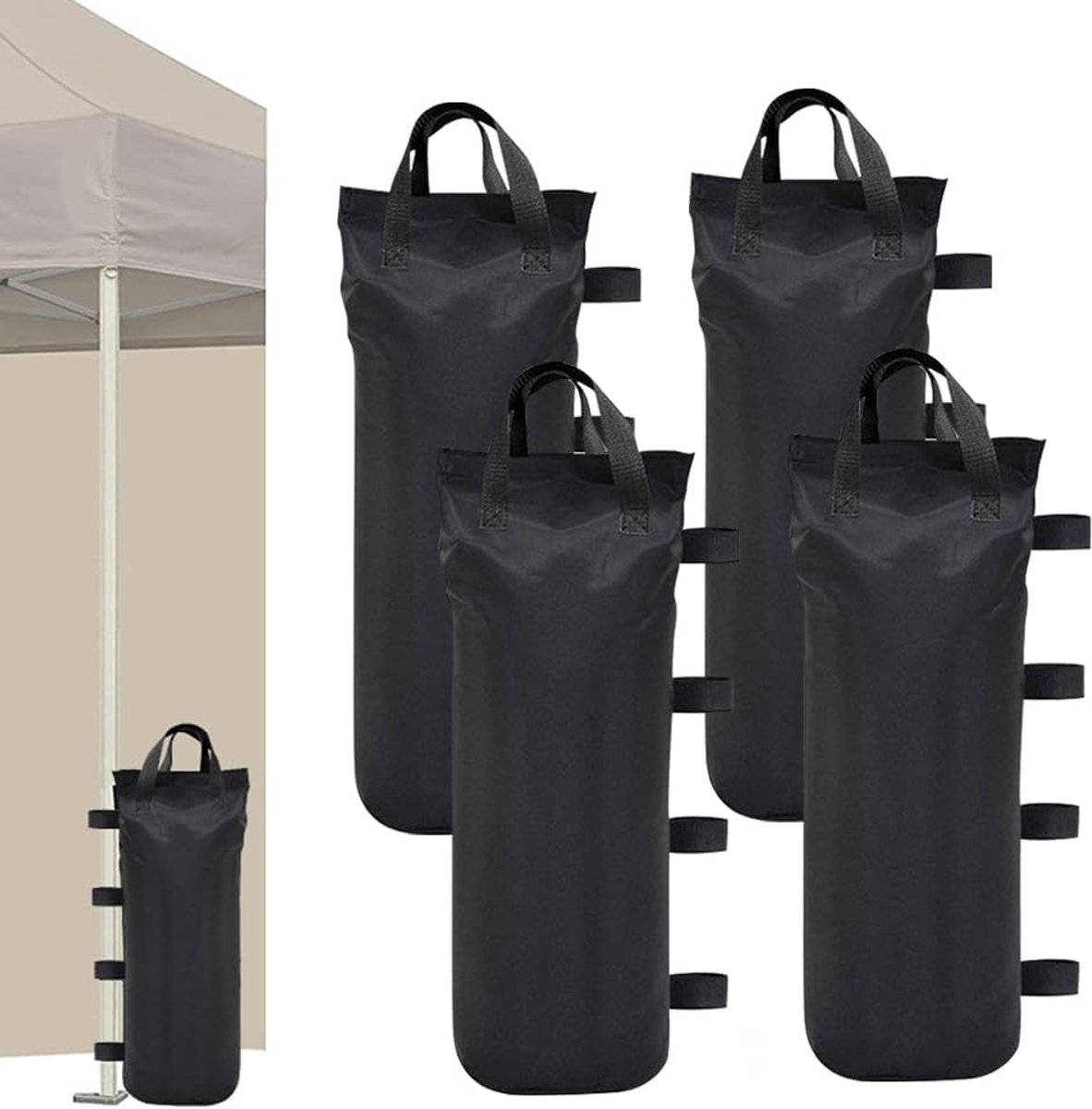 SnelShoppen - 4 Stuks Gewichten voor Paviljoen - 800D Oxford Zandzakken - Waterdicht en Duurzaam - Verzwaring voor Tenten en Luifels - Ideaal voor Out