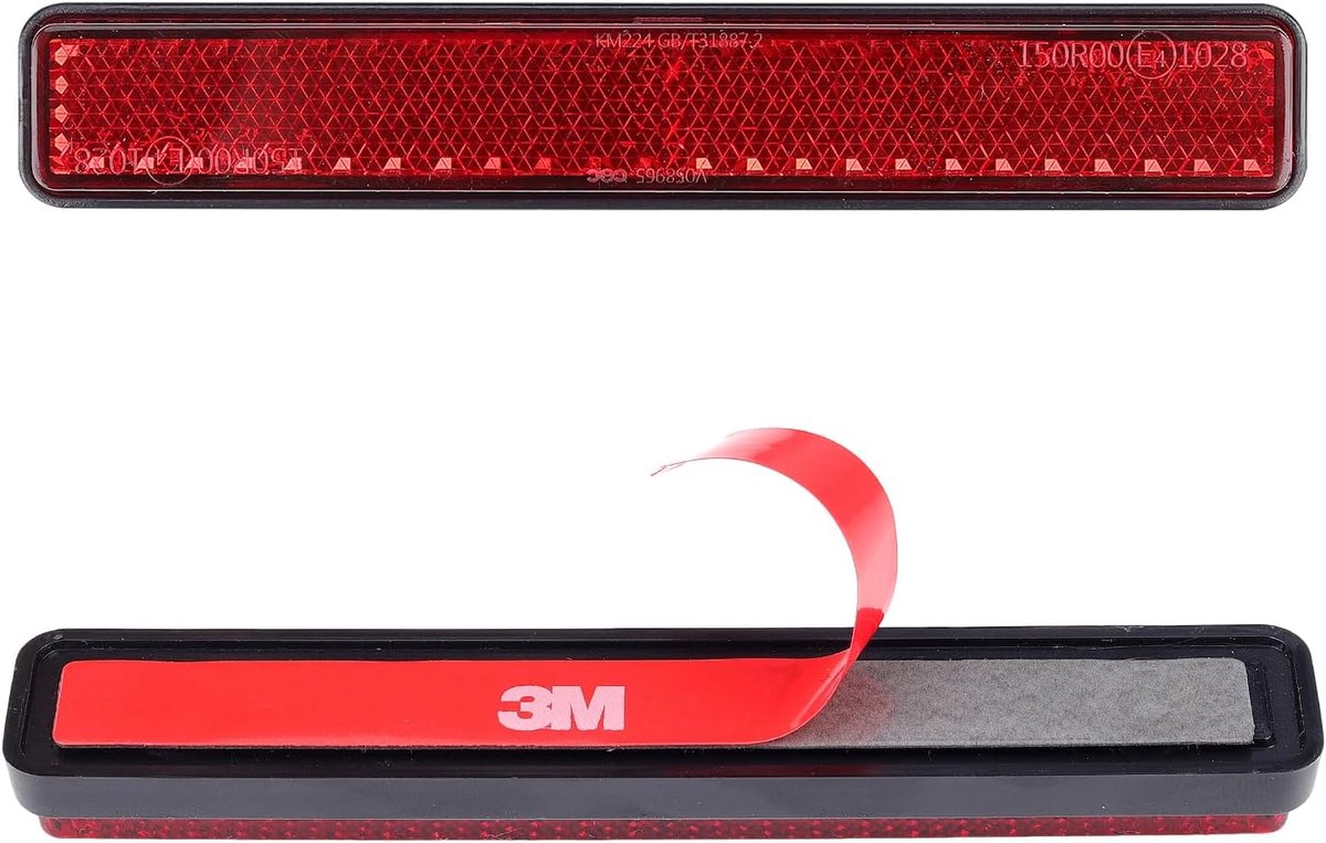 2 pcs motorcycle bicycle reflector red - ShopVlot