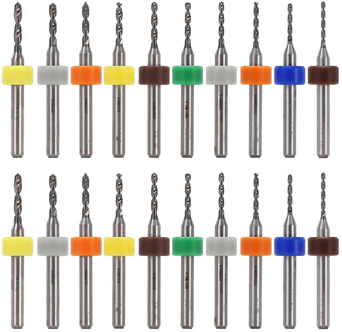 PCB Microboor Tips 20pcs - 1.1mm tot 2mm - Tungsten staal - Ideaal voor elektronica en sieraden - ShopVlot