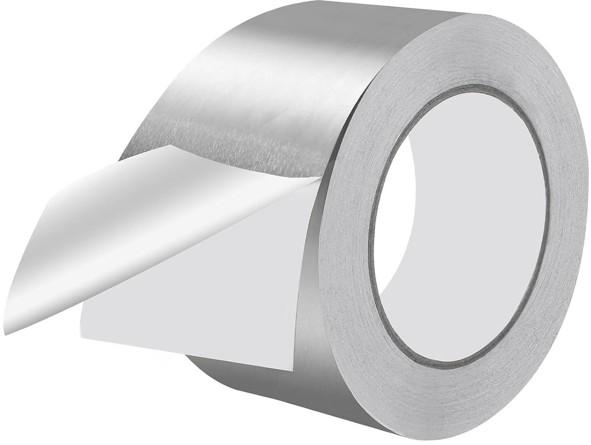 SnelShoppen - Aluminium Plakband 75 mm x 50 m - Zelfklevende Aluminiumfolie - Zilver - Warmtebestendig - Isolatie Tape voor Metalen, Glas en Plastic -