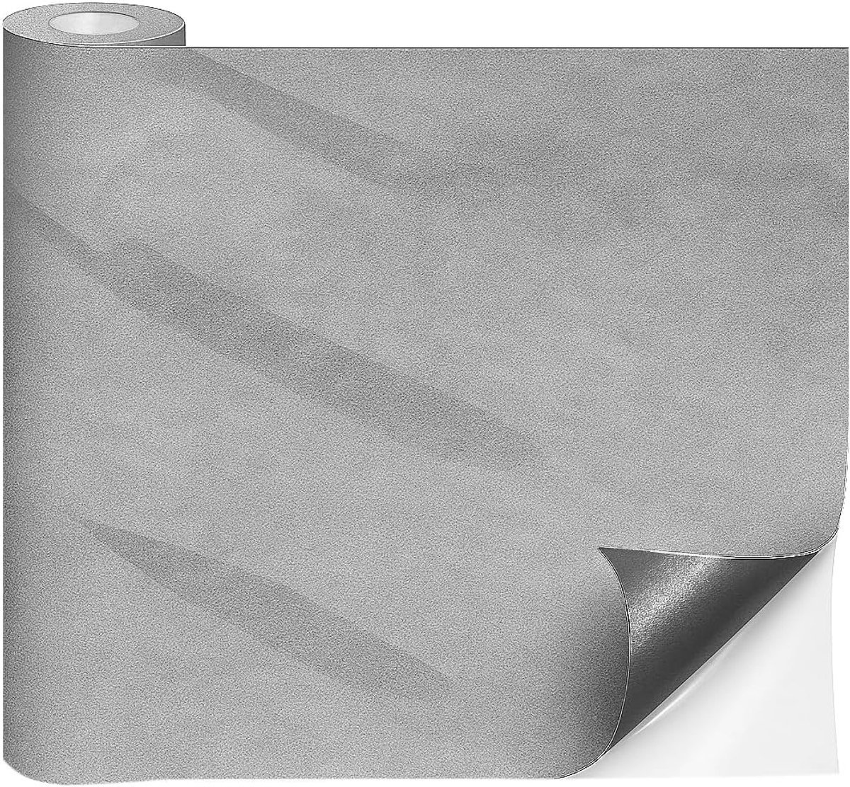 Self-adhesive microfibre fabric (light grey) - ShopVlot