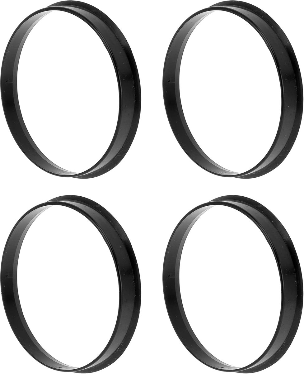 70.1mm tot 68.1mm Auto Wiel Hub Centric Ringen Zwart Polycarbonaat Wielen Center As Schokabsorberende Hubrings 4 Stks - ShopVlot