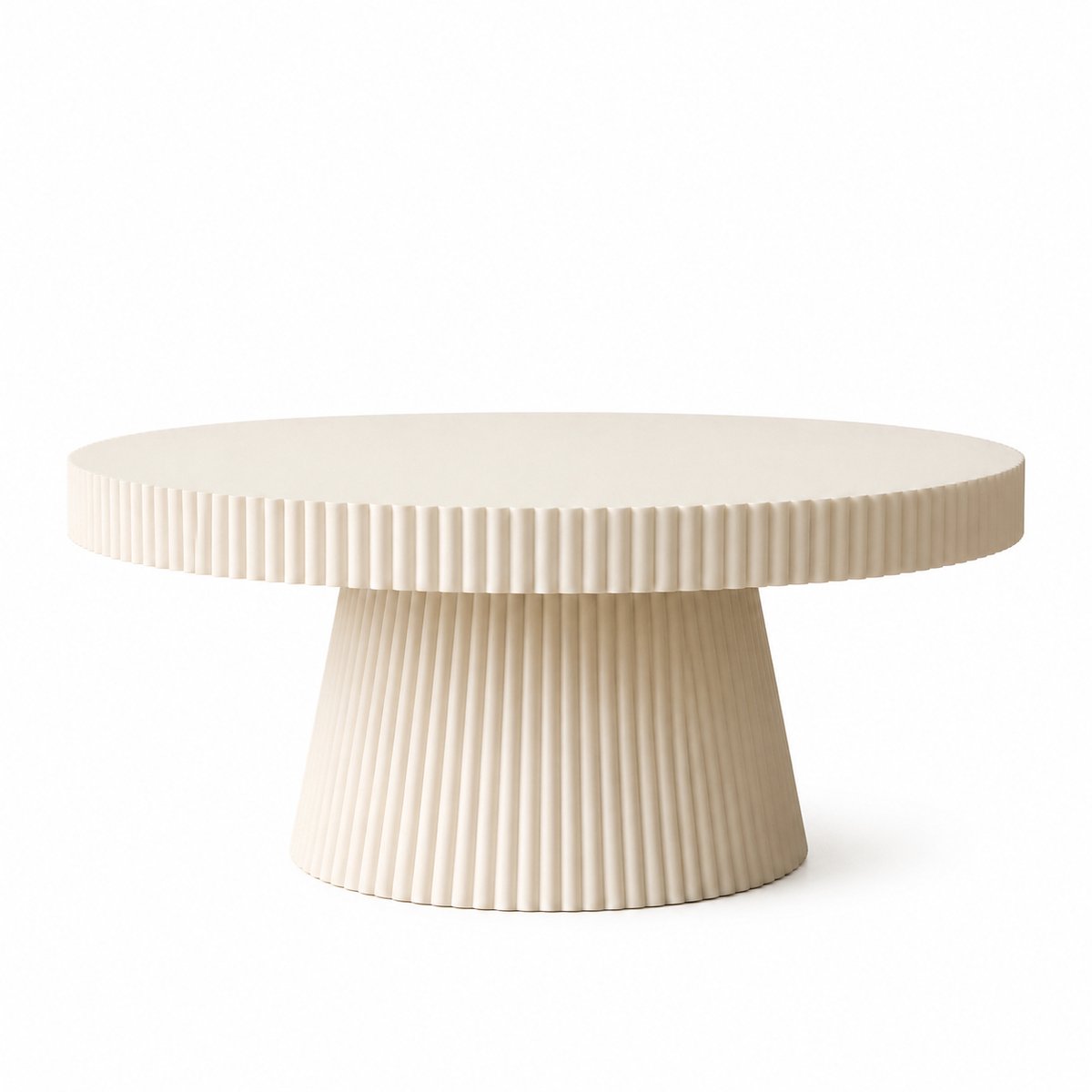 Moderne Decoratieve Verhoger – Geribbelde Japandi Displaystandaard