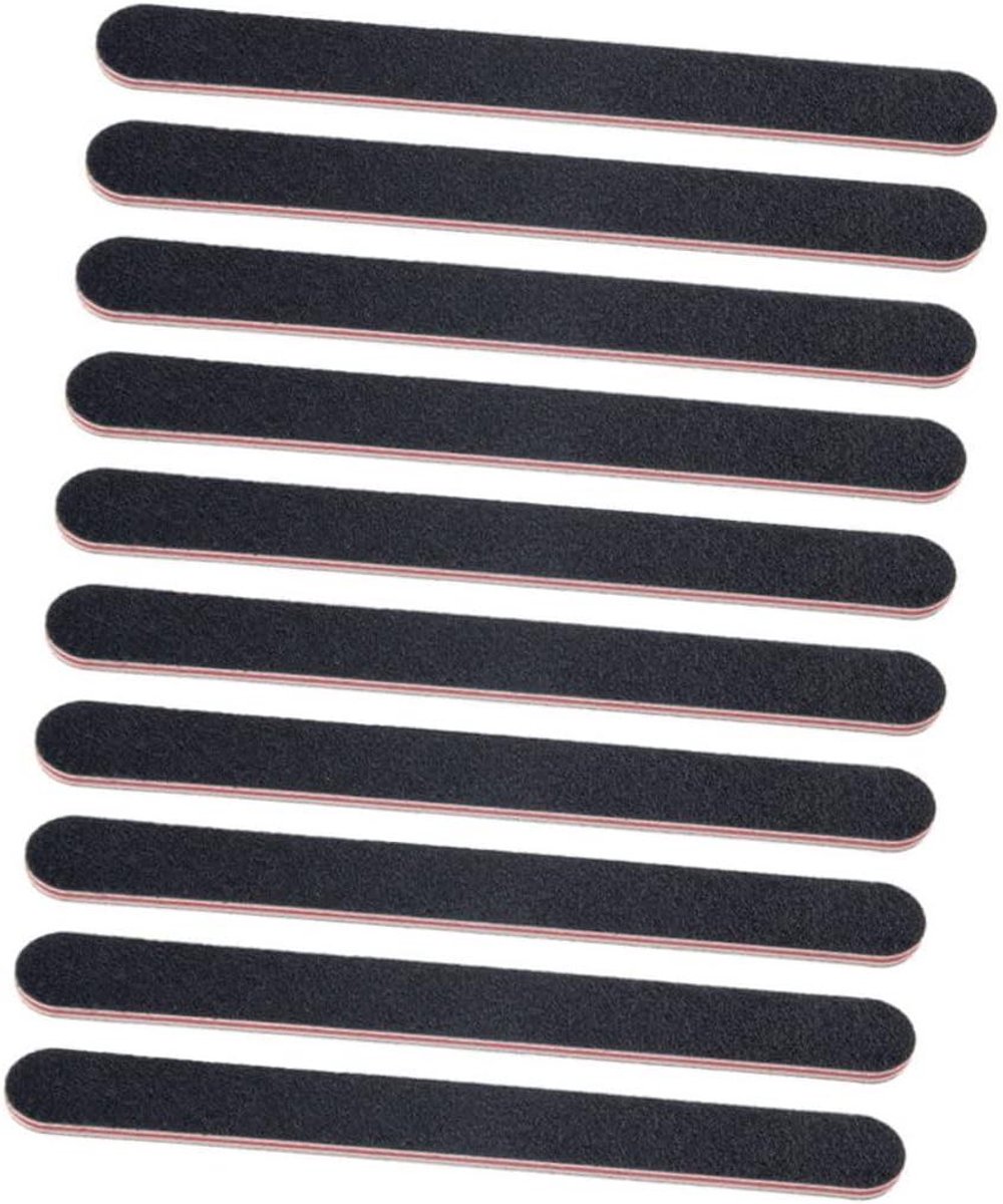 Nagelvijlen Buffer - Nagelvijl Bufferblok - Nagelverzorging - Dubbelzijdig Schuurpapier - 18 x 2 x 6 cm - Zwart