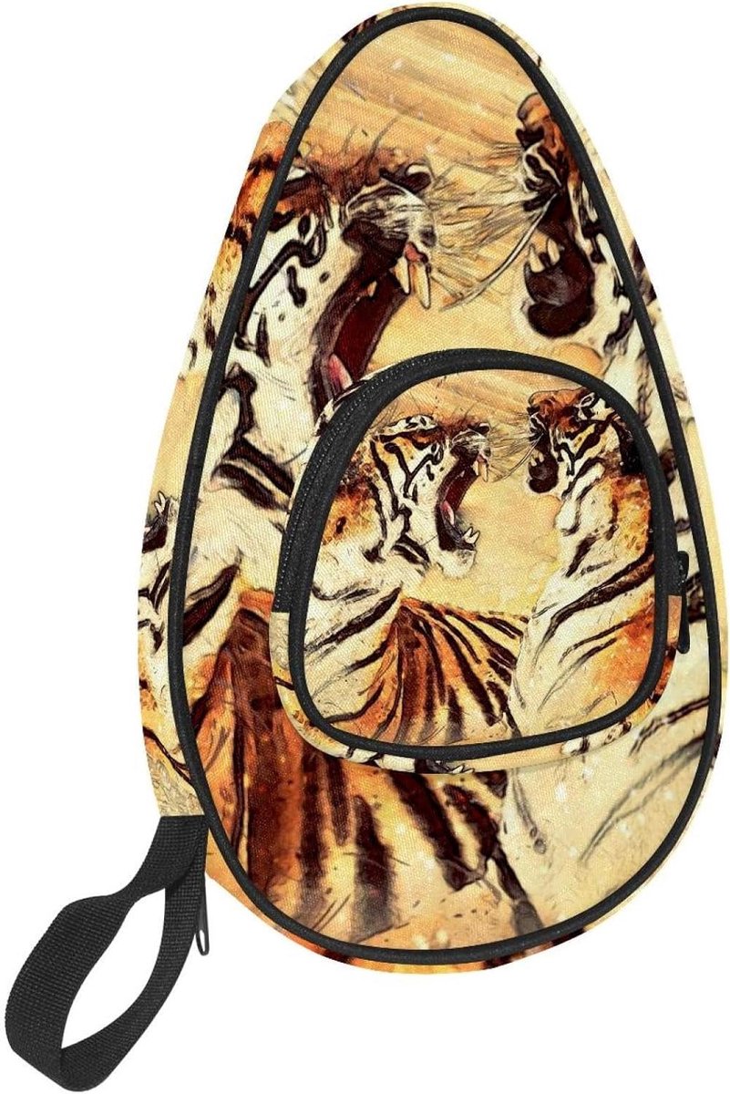 Tafeltennis Racket Tas - Ping Pong Hoes - Sportuitrusting Beschermen - Schokbestendige Binnenlaag - 31 x 19 x 3 cm